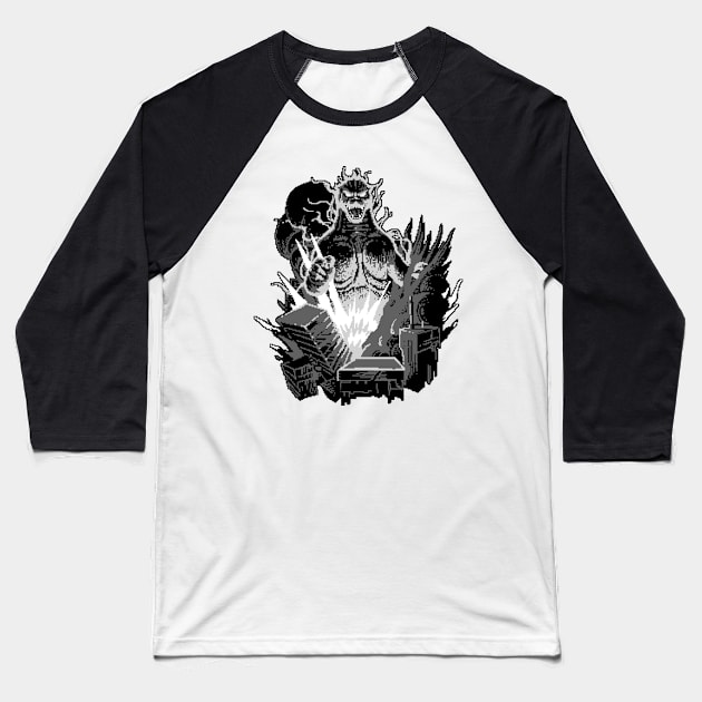 Goji BW Baseball T-Shirt by SerhiyKrykun